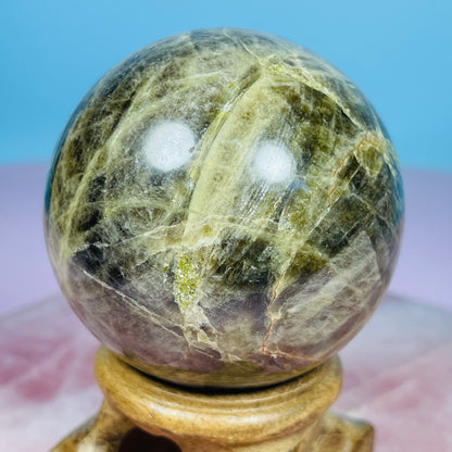 Verdilite Green Tourmaline Medium Sphere