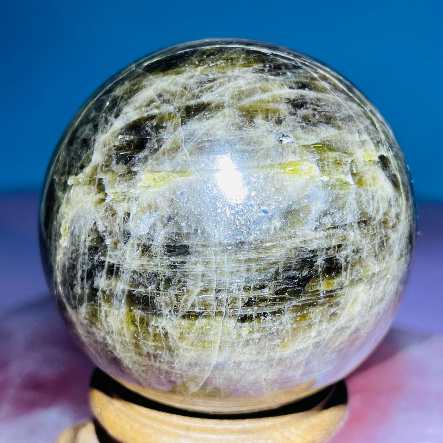 Verdilite Green Tourmaline Medium Sphere