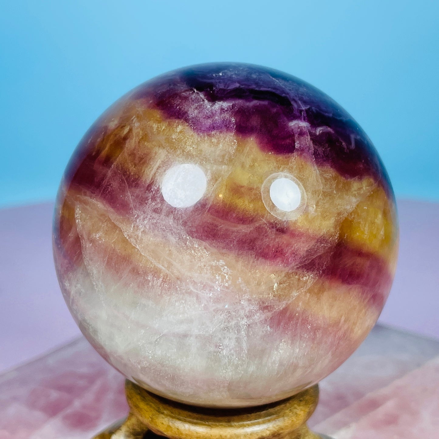 Candy Fluorite Medium Sphere