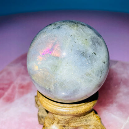 Sunset Labradorite Small Sphere (Video)