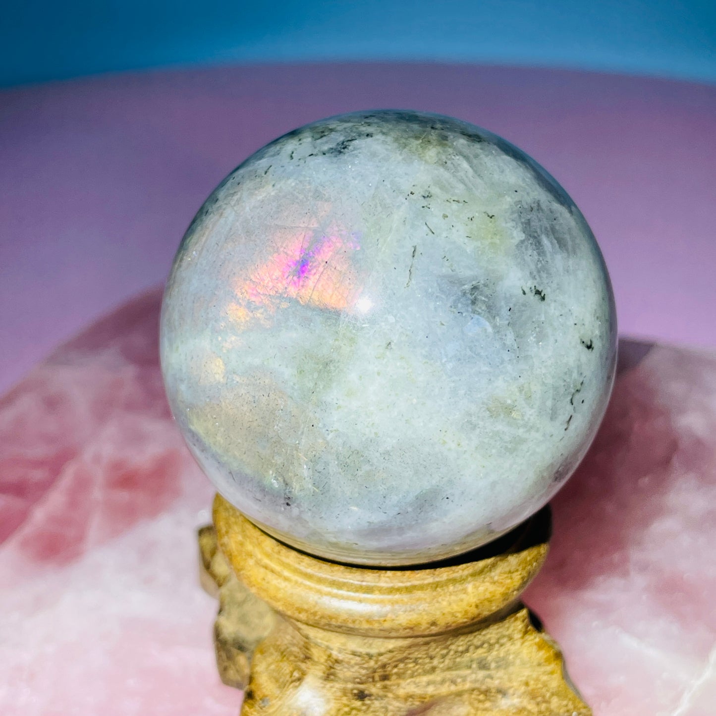 Sunset Labradorite Small Sphere (Video)