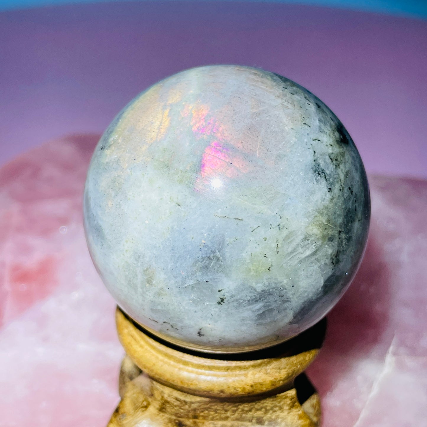 Sunset Labradorite Small Sphere (Video)