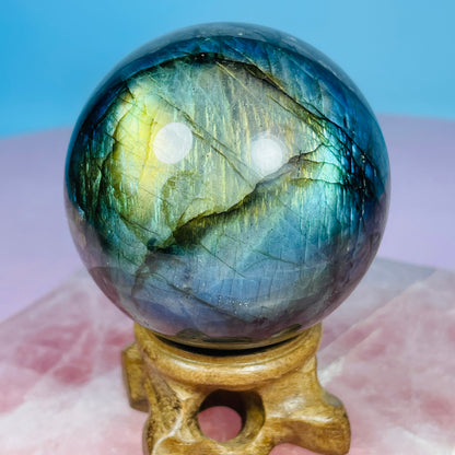 Labradorite Medium Sphere (Video)