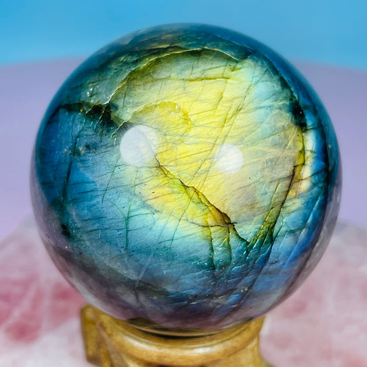 Labradorite Medium Sphere (Video)