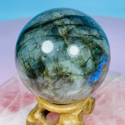 Labradorite Medium Sphere (Video)