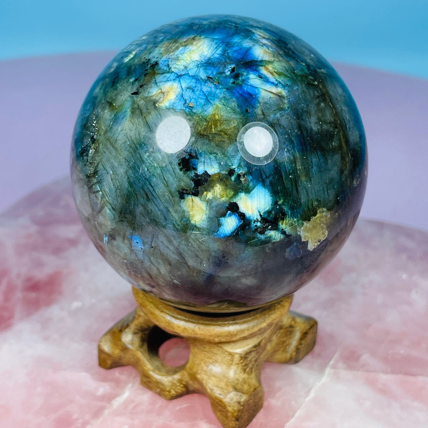 Labradorite Medium Sphere (Video)