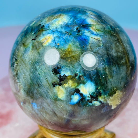 Labradorite Medium Sphere (Video)