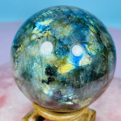 Labradorite Medium Sphere (Video)