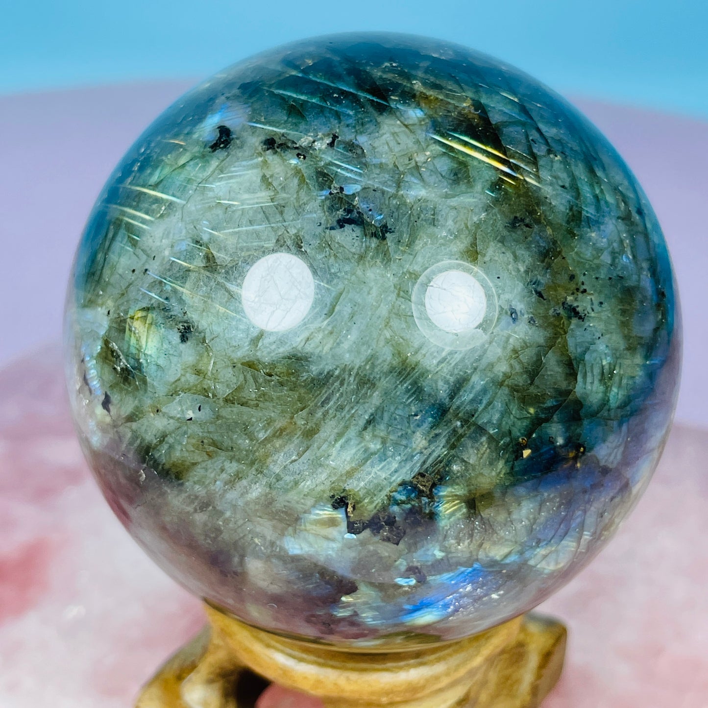 Labradorite Medium Sphere (Video)