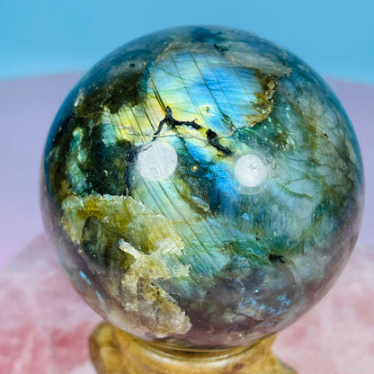 Labradorite Medium Sphere (Video)