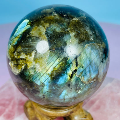 Labradorite Medium Sphere (Video)