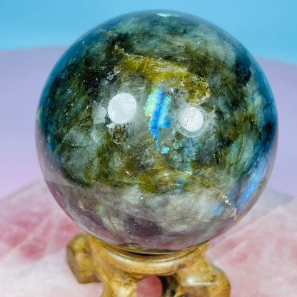 Labradorite Medium Sphere (Video)