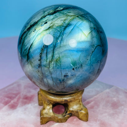 Labradorite Large Sphere (Video)