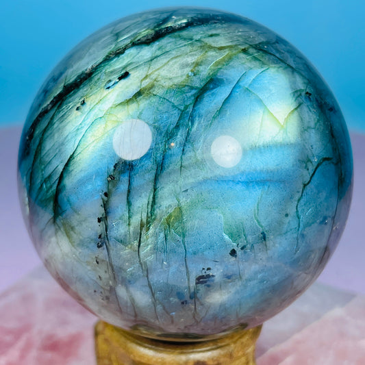 Labradorite Large Sphere (Video)