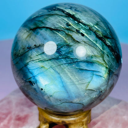 Labradorite Large Sphere (Video)