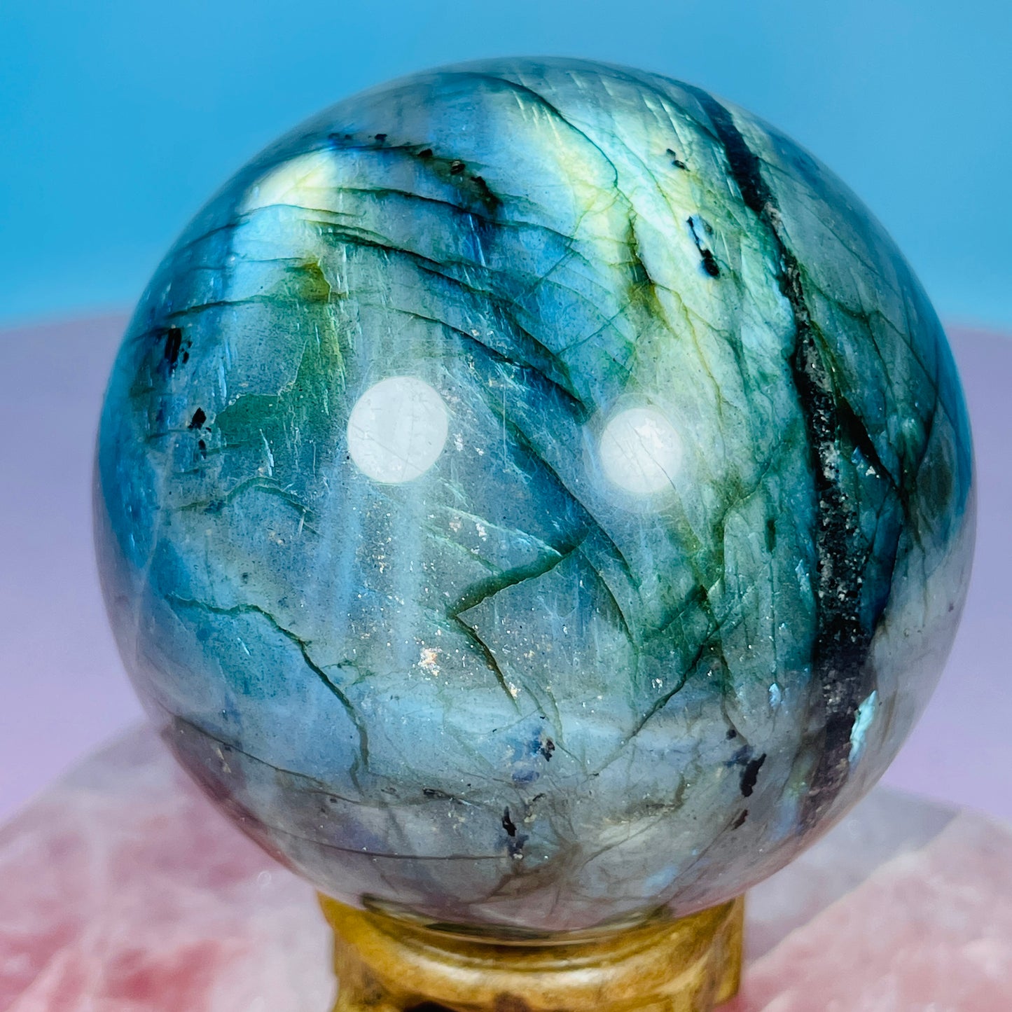 Labradorite Large Sphere (Video)
