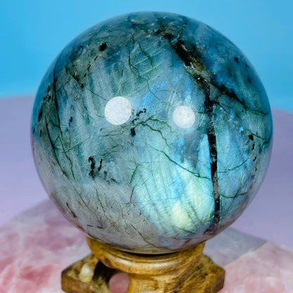 Labradorite Large Sphere (Video)