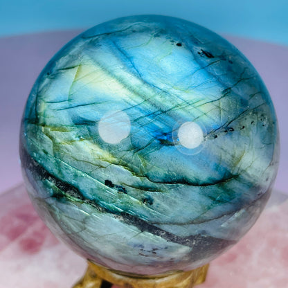 Labradorite Large Sphere (Video)