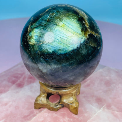 Labradorite Large Sphere (Video)