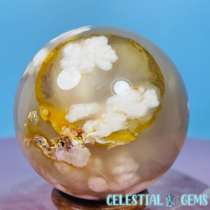 Druzy Flower Agate Medium Sphere