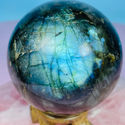 Labradorite Large Sphere (Video)