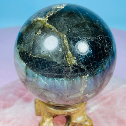 Labradorite Large Sphere (Video)