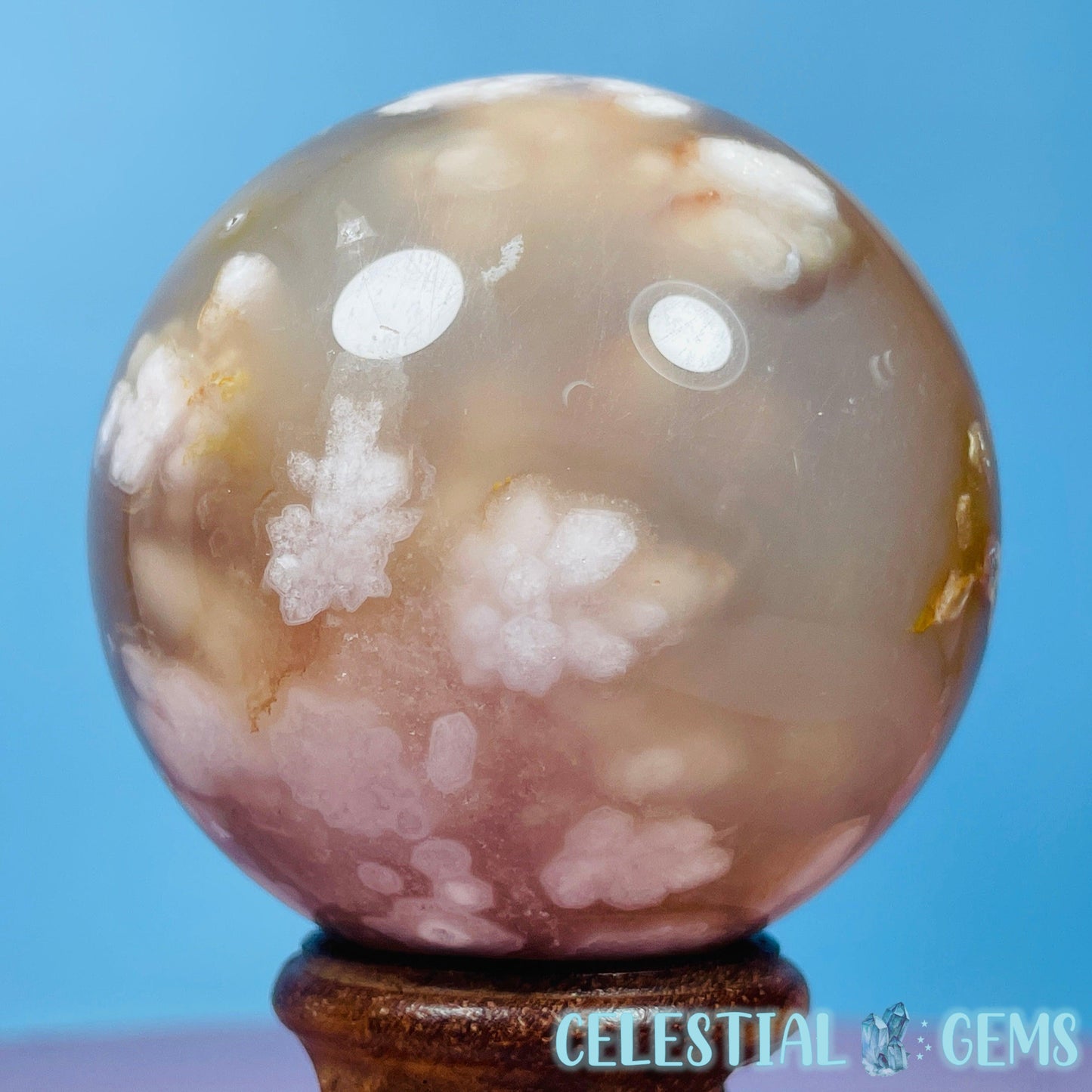 Druzy Flower Agate Medium Sphere