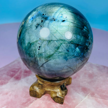 Labradorite Large Sphere (Video)