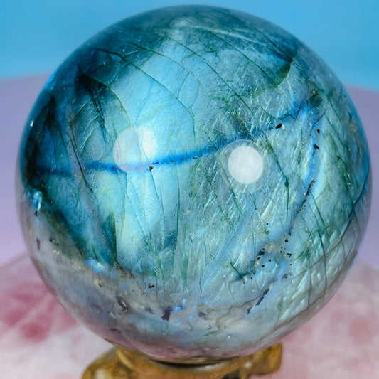 Labradorite Large Sphere (Video)