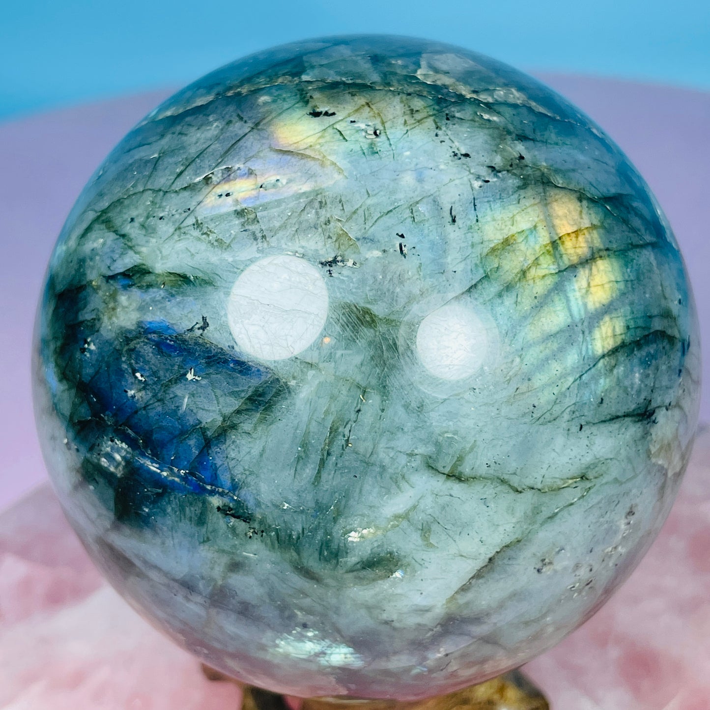 Labradorite Large Sphere (Video)