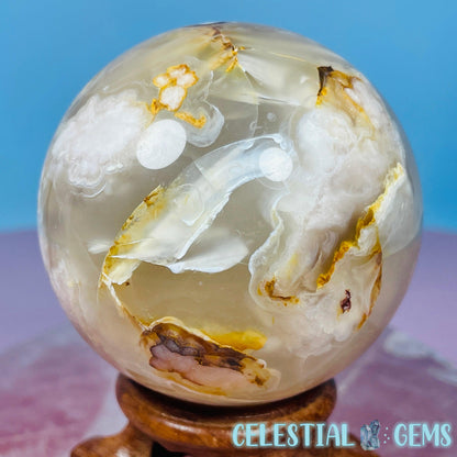 Flower Agate Medium Sphere