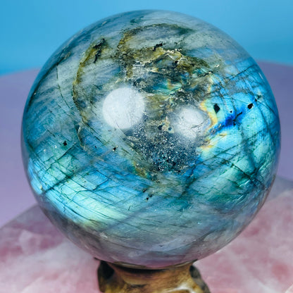 Labradorite Large Sphere (Video)
