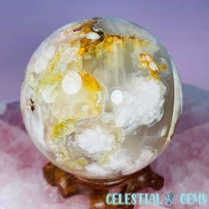 Flower Agate Medium Sphere