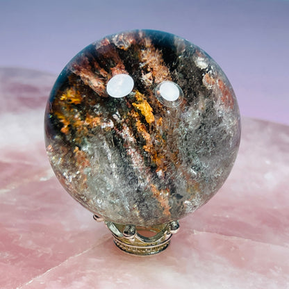 High Grade Thousand Layer Garden Quartz Small Sphere (Video)