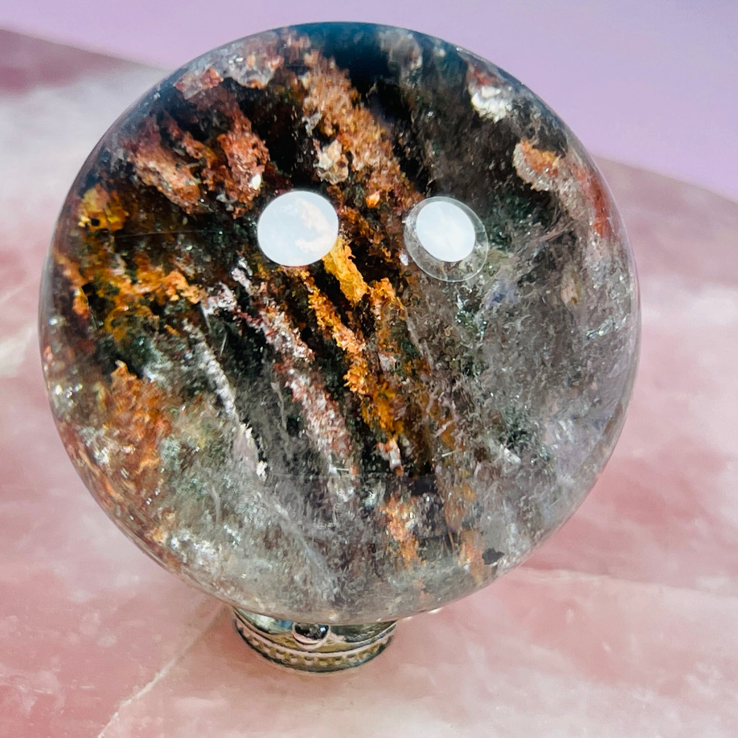 High Grade Thousand Layer Garden Quartz Small Sphere (Video)