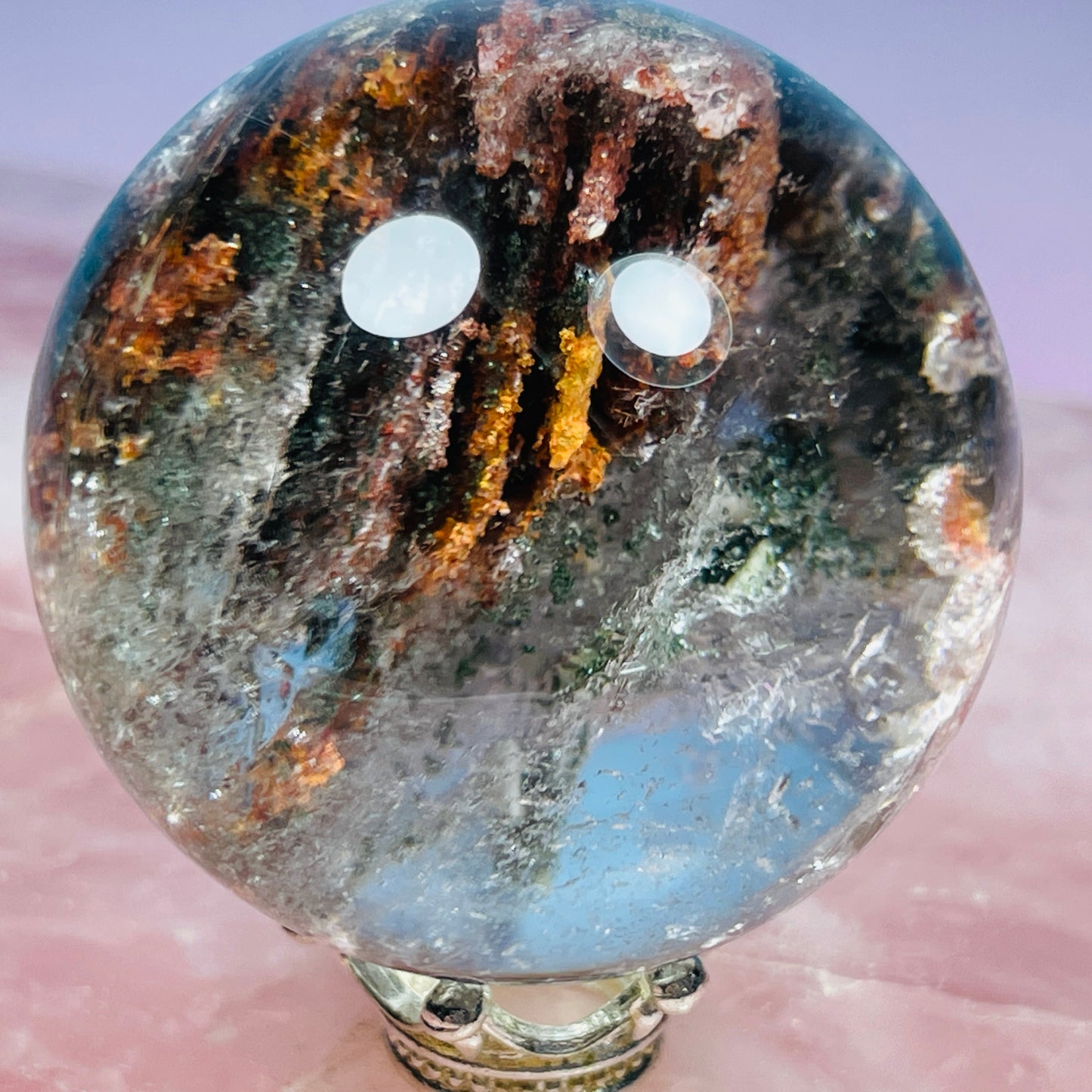 High Grade Thousand Layer Garden Quartz Small Sphere (Video)