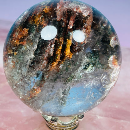 High Grade Thousand Layer Garden Quartz Small Sphere (Video)