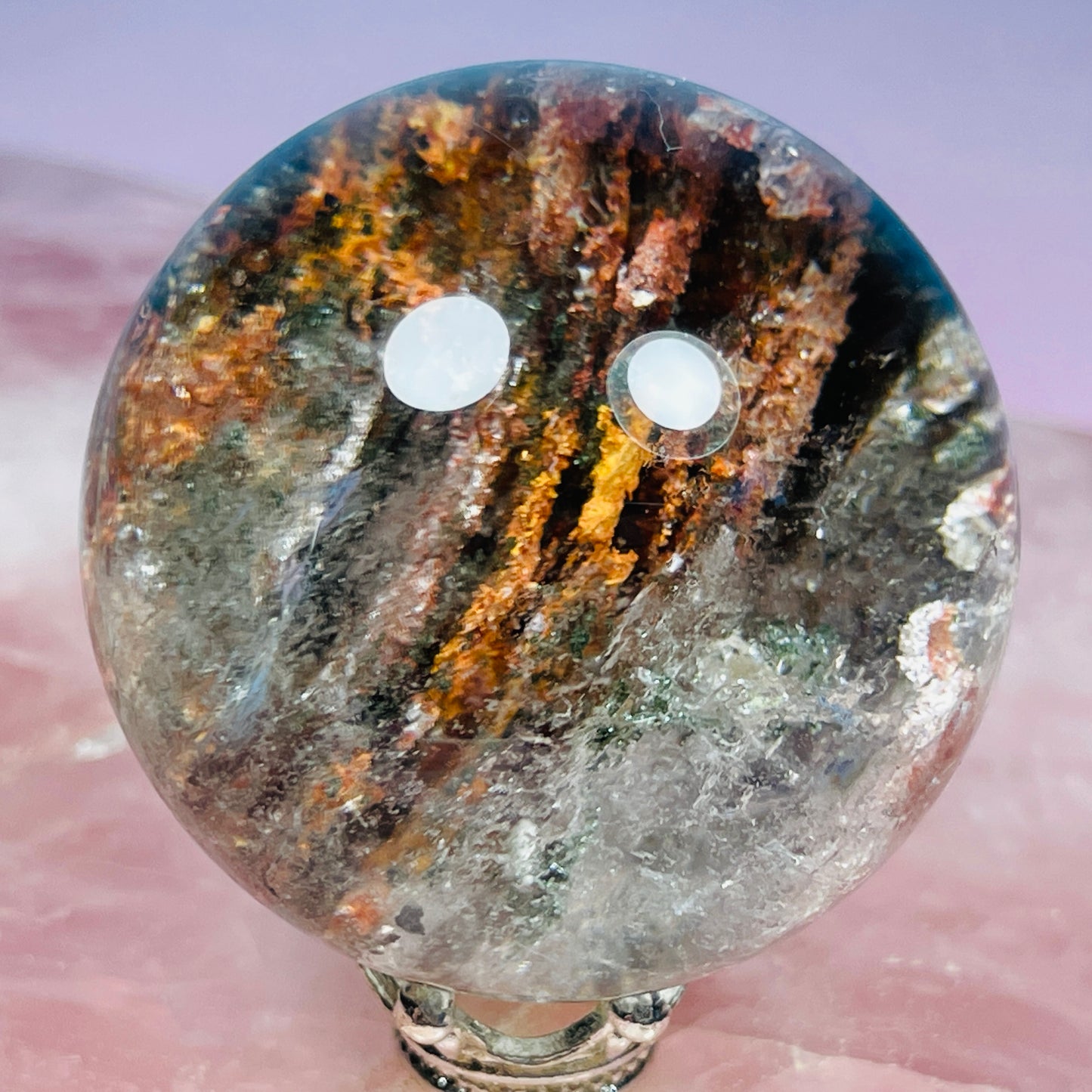 High Grade Thousand Layer Garden Quartz Small Sphere (Video)