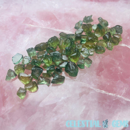 Green Apatite Loose Gemstones in Specimen Pottle - 12g