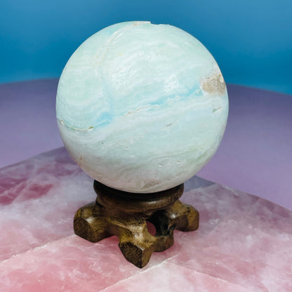 Blue Aragonite Medium Sphere