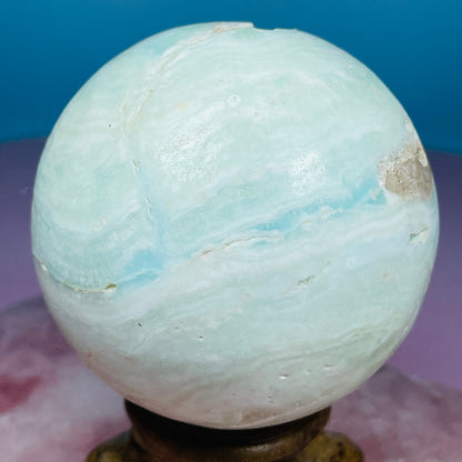 Blue Aragonite Medium Sphere