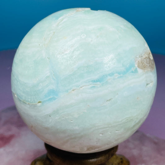 Blue Aragonite Medium Sphere