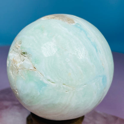 Blue Aragonite Medium Sphere