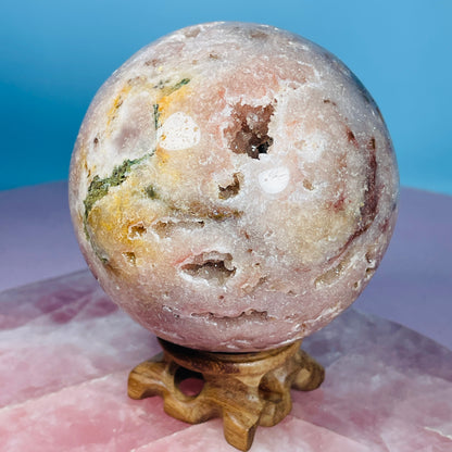 Druzy Pink Amethyst Large Sphere