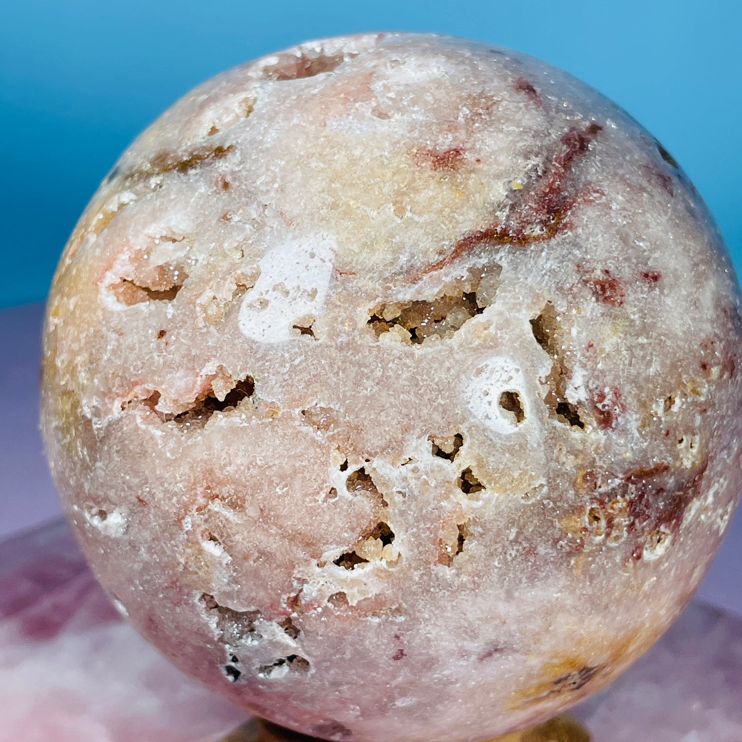 Druzy Pink Amethyst Large Sphere