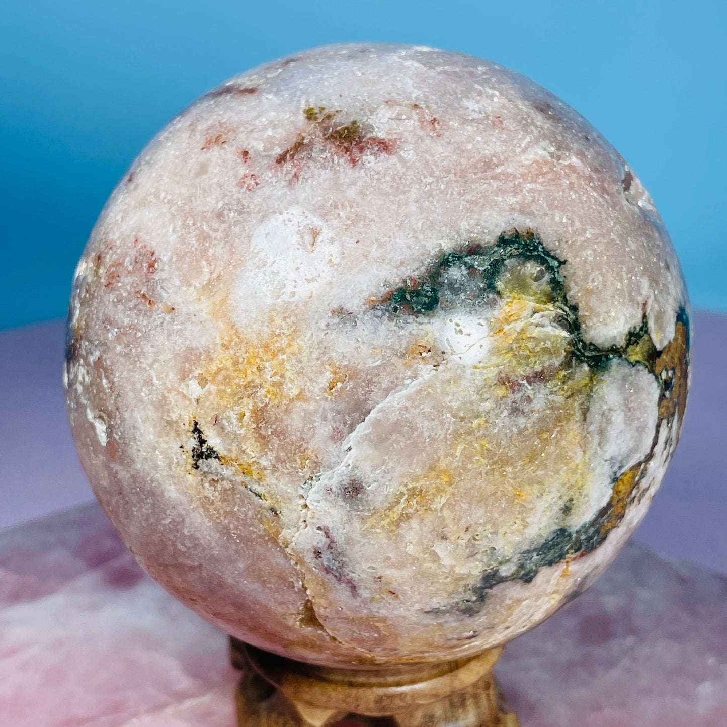 Druzy Pink Amethyst Large Sphere