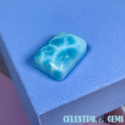A Grade Larimar Rectangular Pillow Cabochon