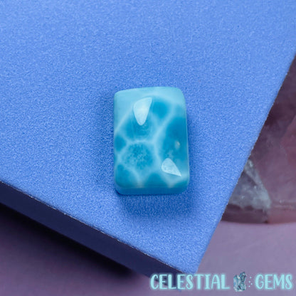A Grade Larimar Rectangular Pillow Cabochon