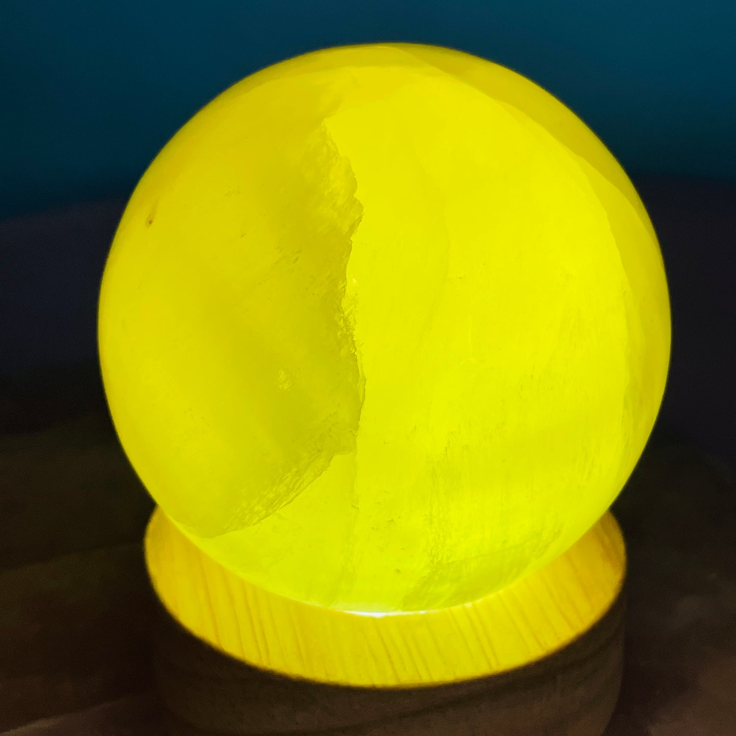 Lemon Calcite Large Sphere