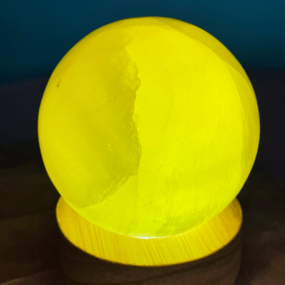 Lemon Calcite Large Sphere